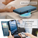 iPhone 16e 17e CaseMe Retro Wallet Case Navy 4