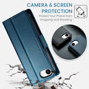 iPhone 16e 17e CaseMe Retro Wallet Case Navy 5