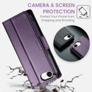 iPhone 16e 17e CaseMe Retro Wallet Case Purple 5