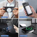 iPhone 16e 17e DG.Ming MagSafe Wallet Case Black 10