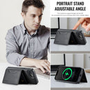 iPhone 16e 17e DG.Ming MagSafe Wallet Case Black 8