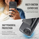 iPhone 16e 17e DG.Ming MagSafe Wallet Case Black 9