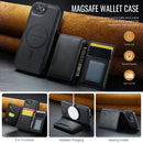 iPhone 16e 17e DG.Ming MagSafe Wallet Case Black 3