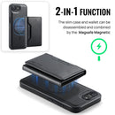 iPhone 16e 17e DG.Ming MagSafe Wallet Case Black 6