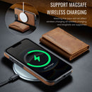 iPhone 16e 17e DG.Ming MagSafe Wallet Case Brown 4