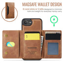 iPhone 16e 17e DG.Ming MagSafe Wallet Case Brown 7