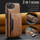 iPhone 16e 17e DG.Ming MagSafe Wallet Case Brown 2