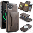 iPhone 16e 17e DG.Ming MagSafe Wallet Case Coffee 1