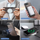 iPhone 16e 17e DG.Ming MagSafe Wallet Case Coffee 10