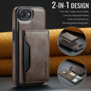 iPhone 16e 17e DG.Ming MagSafe Wallet Case Coffee 2