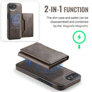 iPhone 16e 17e DG.Ming MagSafe Wallet Case Coffee 6