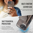 iPhone 16e 17e DG.Ming MagSafe Wallet Case Coffee 9