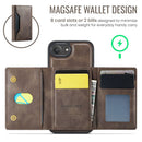 iPhone 16e 17e DG.Ming MagSafe Wallet Case Coffee 7