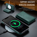 iPhone 16e 17e DG.Ming MagSafe Wallet Case Green 4