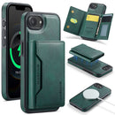 iPhone 16e 17e DG.Ming MagSafe Wallet Case Green 1