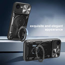 iPhone 16e 17e Ring Kickstand Case w/ Camera Cover Black 4