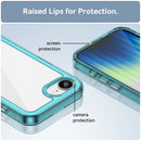 iPhone 16e 17e Soft TPU Bumper Case Clear Blue 5