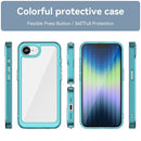 iPhone 16e 17e Soft TPU Bumper Case Clear Blue 8