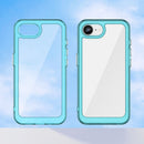 iPhone 16e 17e Soft TPU Bumper Case Clear Blue 7