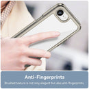 iPhone 16e 17e Soft TPU Bumper Case Clear Gray 4
