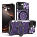 iPhone 16e Ring Kickstand Case w/ Camera Cover [Purple]