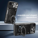 iPhone 16e 17e Ring Kickstand Case w/ Camera Cover Black