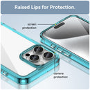 Apple iPhone 16 Pro Max Soft TPU Bumper Case [Clear Blue]