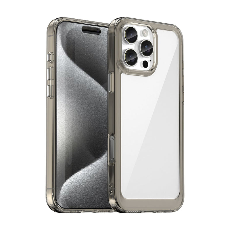 Apple iPhone 16 Pro Max Soft TPU Bumper Case [Clear Grey]