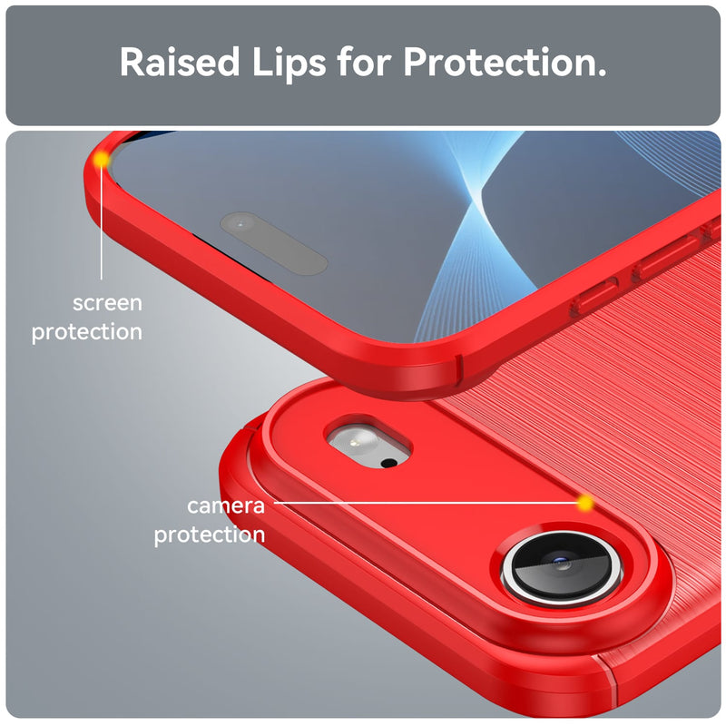 Apple iPhone 17 Air Carbon Fibre Brushed Case [Red]