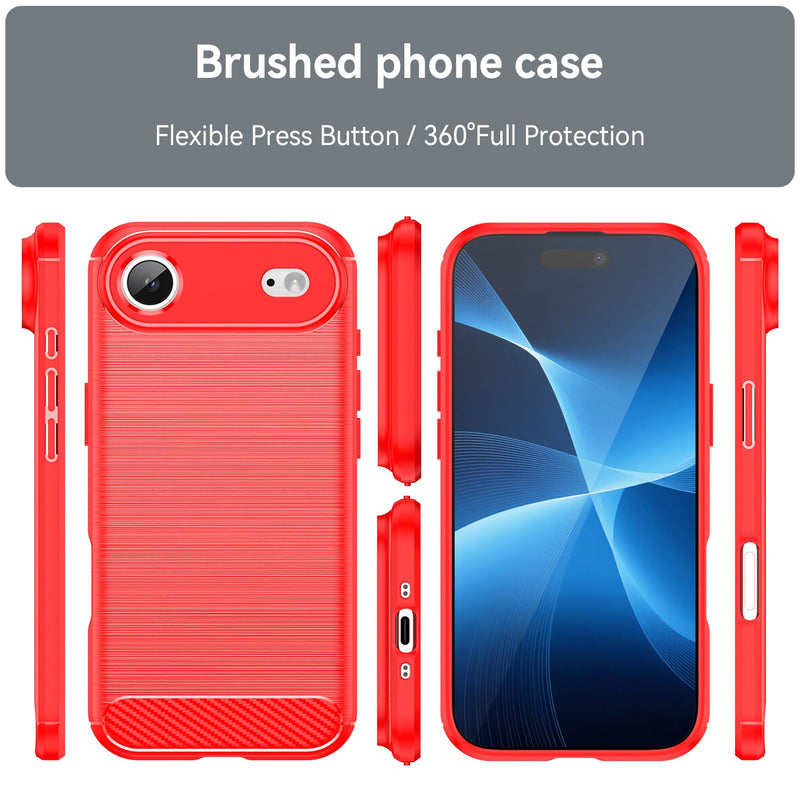 Apple iPhone 17 Air Carbon Fibre Brushed Case [Red]