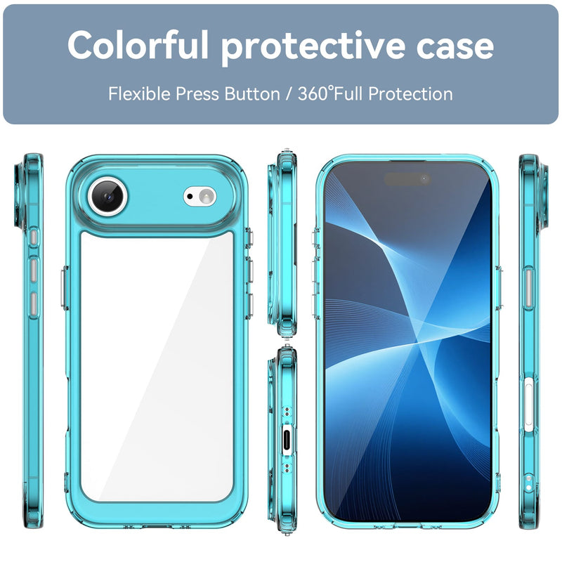 Apple iPhone 17 Air Soft TPU Bumper Case [Clear Blue]