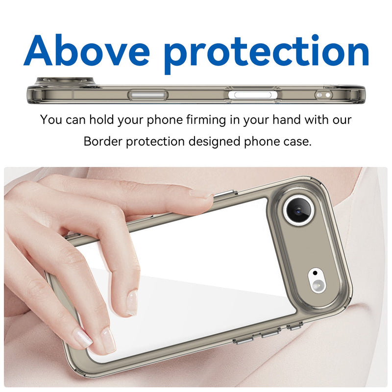 Apple iPhone 17 Air Soft TPU Bumper Case [Clear Grey]