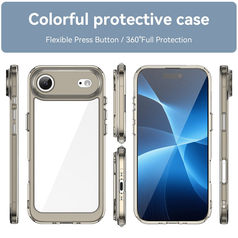 Apple iPhone 17 Air Soft TPU Bumper Case [Clear Grey]