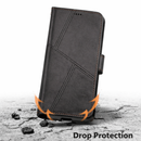 Samsung Galaxy S25 Flip Wallet Case Cowhide Dot Pattern