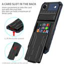 iPhone 17 Air Rugged Case with Card Holder & Kickstand [Navy]