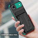 iPhone 17 Air Rugged Case with Card Holder & Kickstand [Teal]