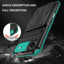 iPhone 17 Air Rugged Case with Card Holder & Kickstand [Teal]