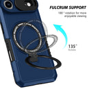 iPhone 17 Air MagSafe Case with Sliding Camera Cover & Ring Stand [Navy]