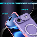 iPhone 17 Air MagSafe Case with Sliding Camera Cover & Ring Stand [Purple]