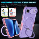 iPhone 17 Air MagSafe Case with Sliding Camera Cover & Ring Stand [Purple]