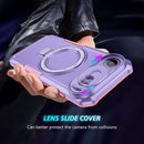 iPhone 17 Air MagSafe Case with Sliding Camera Cover & Ring Stand [Purple]