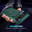 iPhone 17 Air MagSafe Case with Sliding Camera Cover & Ring Stand [Teal]