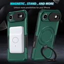 iPhone 17 Air MagSafe Case with Sliding Camera Cover & Ring Stand [Teal]