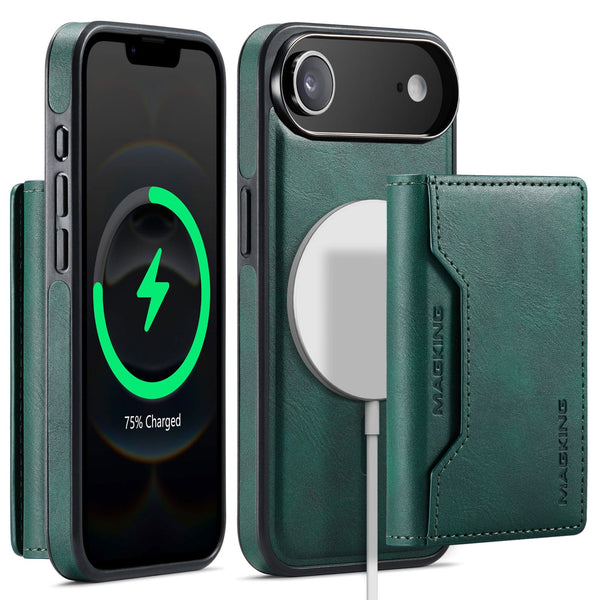 iPhone 17 Air DG.Ming MagSafe Wallet Case [Green]