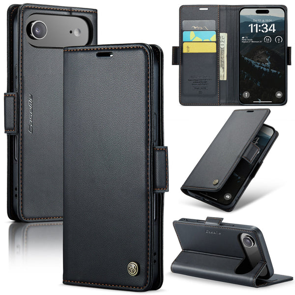 Apple iPhone 17 Air CaseMe Retro Wallet Case [Black]