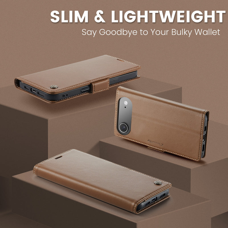 Apple iPhone 17 Air CaseMe Retro Wallet Case [Brown]