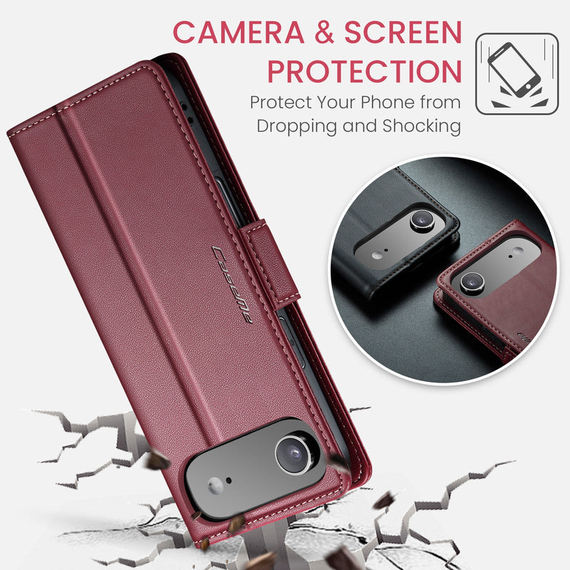 Apple iPhone 17 Air CaseMe Retro Wallet Case [Maroon]