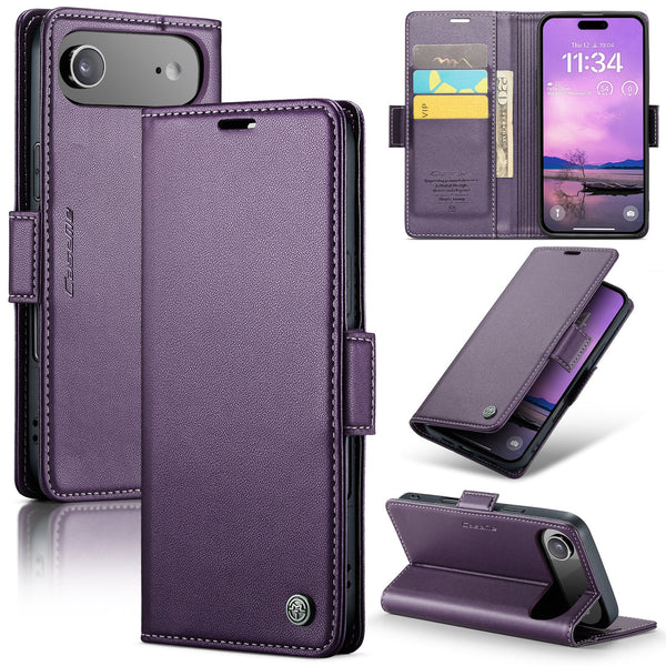 Apple iPhone 17 Air CaseMe Retro Wallet Case [Purple]