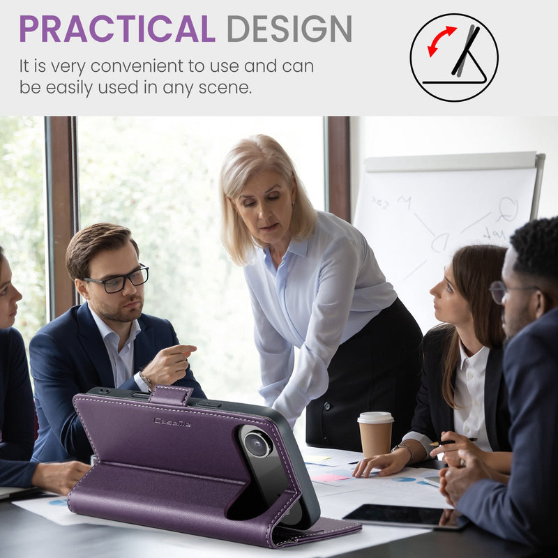 Apple iPhone 17 Air CaseMe Retro Wallet Case [Purple]