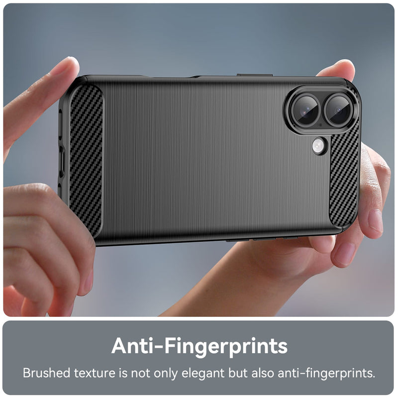 Apple iPhone 17 Carbon Fibre Brushed Case [Black]